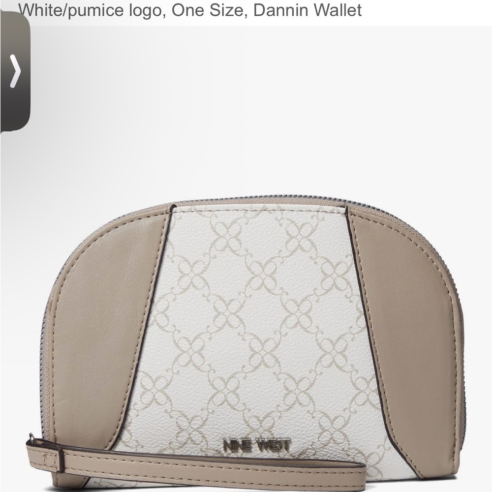 Nine West Gray and Black Patterned Bag New